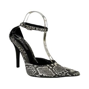 Colin Stuart stiletto High Pointed Toe pumps Snakeskin Mob Wife Quiet Luxury